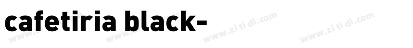 cafetiria black字体转换